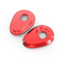 오토바이 부품 오토바이 방향 지시등 표시기 어댑터 스페이서 표시등 액세서리 2 개, 04 빨간