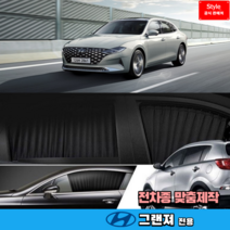 스타일카커텐 맞춤형 자동차 차량용 햇빛가리개 캠핑 차박 카커튼 1:1 맞춤제작 - 그랜져, [국산차종-로얄], 2열 (좌+우)