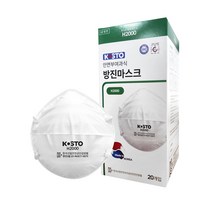 코스토 국산 안면부여과식 방진마스크 산업안전용 마스크 20개입, 선택01.방진마스크 2급 일반 H2000, 1통