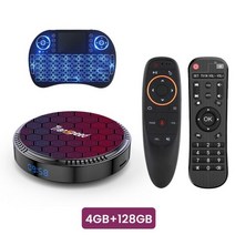 TV셋톱박스 Transpeed-안드로이드 12 Allwinner h618 TV 박스 듀얼 와이파이 6 100M LAN 6k 3D BT5.0 OTA 32G 64G 128G 미디어 플, 11 128GG10Gkeyborad_02 Eu 플러그