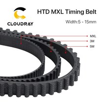 Cloudray MXL 개방형 타이밍 벨트 전송 고무 폭 5mm 섬유 YAG Pully CO2 레이저 조각 기계 절단, [01] 10mm, [01] 1M, 01 10mm_01 1M