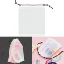 위센티브 반투명 끈 파우치 S 반투명파우치 휴대폰파우치 화장품가방