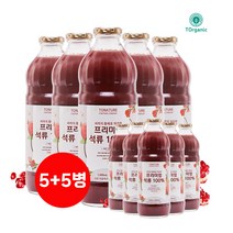 (플러스행사) 투네이쳐 프리미엄 NFC 석류 착즙주스 100% 터키산 석류 원액 착즙 1000ml, 5+5병