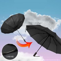 태풍 장마 살많은 3단 접이 우산 가벼운 튼튼 작은