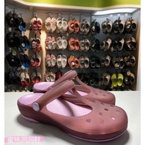 악어 구멍 신발 Kaluochi 여성 비치 색상 변경 캐리 메리 제인 야외 미끄럼 방지 샌들 및 슬리퍼 12629