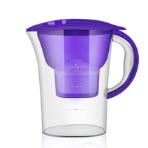 정수필터 수도 필터 주방 2.5L 물 필터 투수 filtro de agua 여과 홈 활성탄 주전자 정수기 주방 냄비, 02 Purple