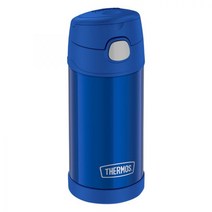 푸고 써모스 펀테이너 빨대컵 355ml, 블루, 1개
