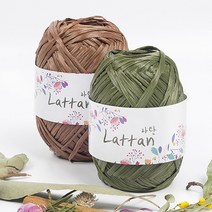 라탄 40g(41색)/뜨개실/종이실/여름실/프랜즈얀, 25 옐로우그린