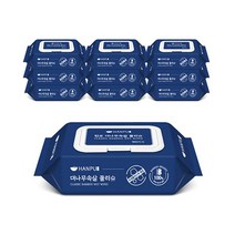 한포 클래식 대나무속살 물티슈 90매 10팩 캡형