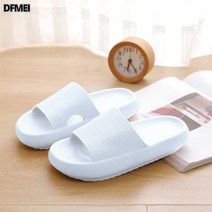 DFMEI 남녀공용 4CM 통굽슬리퍼 욕실 EVA쿠션창 빅사이즈 똥밟기 샌들