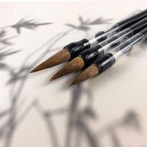 먹물 리필형붓 서예 화방 한자 글쓰기연습 브러쉬 캘리펜, B) 중