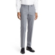 NORDSTROM 노드스트롬 트림 핏 플랫 프론트 스트레치 울 팬츠