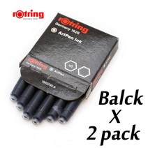 만년필 백화점 입문 명품 Rotring Art Pen 만필 독일 Ori, 09 black ink 12 pcs