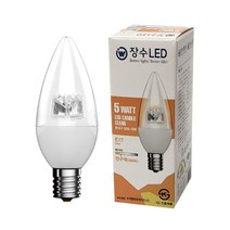장수램프 투명 LED 촛대구 E17전구색 고추 캔들전구, jkn1318 본상품선택, 상세페이지 참조