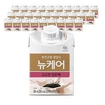 뉴케어 검은깨 맛 식사대용 보충제 어르신 시니어 유케어 단백질 간식 노인 음료 60팩