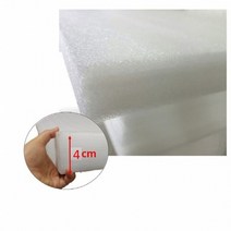 쿠션 PE폼 발포 40T 백색 10cmX20cm 100장 스펀지 발포지