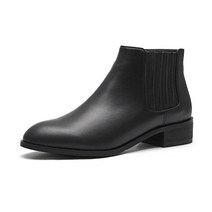 (22FW)엘칸토 마쯔 여성 심플 앵클 부츠 3cm LCWA36M24V
