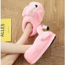 겨울 사랑스러운 홈 슬리퍼 Chausson 신발 여성 플라밍고 슬리퍼 판투 플라스 유니 코니 오 팬토 플레 메모 따뜻한 면화 신발 hy24