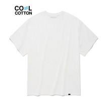 COVERNAT 에센셜 쿨 코튼 레이어드 티셔츠 화이트