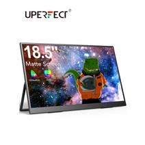 Uperfect 휴대용 모니터 18.5 인치 1080p FHD HDR IPS 랩톱 컴퓨터 디스플레이 HDMI USB C 외부 화면 회전, 03 미국 플매트 카펫 러그