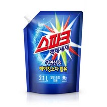 스파크 액체 세탁세제 2.1L, 1개
