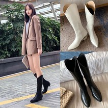 여성 키높이 롱부츠 겨울부츠 패션부츠 여자 통굽롱부츠 DKT03