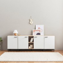 아트박스/히트디자인 1600 도어 다용도수납장 C3375, 화이트