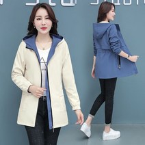 발리타앤코 여자 야상 사파리 점퍼 허리끈 후드 캐주얼 양면mco11