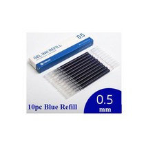 원래 샤오미 Mijia Kaco 펜 0.5mm 젤 서명 KACO 코어 내구성 리필 검정 잉크 +, Blue Refills(10pcs)