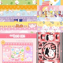 젠젠선물가게 랩핑지 랜덤박스 다꾸 포장랩핑지 스티커 도무송, 2번 랩핑지 랜덤박스