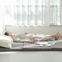 접이식매트리스 안전한 집먼지 진드기 미세먼지 차단 접이식 3단 매트리스 퀸