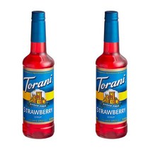 Torani 토라니 무설탕 딸기 시럽 750Ml 2개
