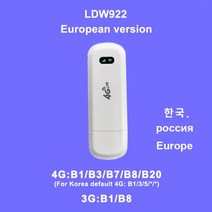 lte 라우터 와이파이 공유기 카드 휴대용 동글, EU 버전 ldw922