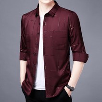 Z3JC 남성 긴팔 상의 얇은 봄가을 남 슬림 긴팔 캐주얼 데미지 셔츠