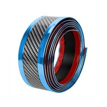 수전사필름 자동차 스티커 스크래치 방지 도어 씰 프로텍터 고무 스트립 탄소 섬유 문턱 보호 범퍼 필름 스, 02 파란_03 7CM