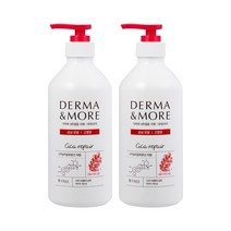 더마앤모어 시카 리페어 샴푸 600ml x2 손상모발고영양, 단품