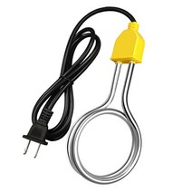 전기 순간온수기 휴대용 600w-1500w 침수 보일러 스테인레스 스틸 난방 풀 탱크 1m 유럽/미국 플매트 카펫 러그, 03 US-1200W-1m