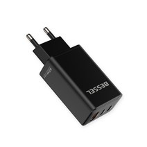 바셀 GaN 65W PD3.0 PPS 65W 초고속 미니 3포트 멀티 충전기 블랙, 1개