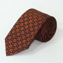 앤드류스타이 명품넥타이 남자넥타이 아빠생신선물 체크메이트 브라운 7.5cm