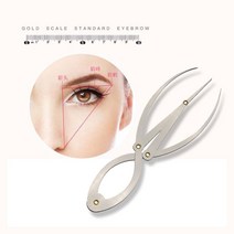 스테인레스 스틸 황금 비율 눈썹 마이크로 블레이드 영구 화장 측정 도구 눈금자 눈썹 분배기 눈썹 쉐이핑 디자인, 보여진 바와 같이, 하나