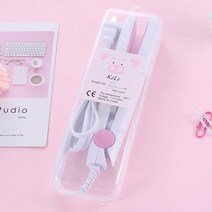 멀티 고데기 브러시 에어뽕 롤링 초슬림 청담동 헤어샵 돌돌말이 잘말리는 2 in 1 랩, 하얀