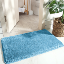 현블러썸 부드러운폭신발매트 러그 발매트 극세사 소프트 순면 특대 주방 빅사이즈, 블루