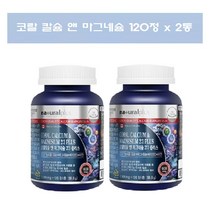 코랄칼슘 마그네슘 플러스 비타민D 칼맥디 칼마디아 칼마디 아연 120정 2통