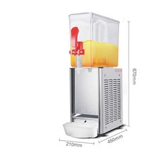 음료 디스펜서 주스 슬러시 냉음료 식혜 아이스티, 10L 단일 실린더 스프레이(고온 및 저온)
