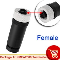 NMEA2000 터미네이터 120ohm 암 5 핀 수 NMEA 2000 저항 종단 CX5105 케이블 보트 요트 해양용 1 개, [04] 1pc NMEA2000, 04 1pc NMEA2000, 04 1pc NMEA2000