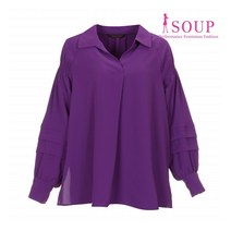 숲 셔링 핀턱 포인트 블라우스(SW9LSC9)