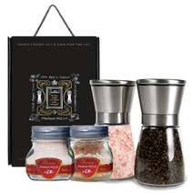 스마트앱 히말라야 소금 통후추 앤 핑크 솔트 선물세트, 1세트