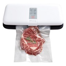 위즈웰 WH6010 화이트 가정용진공포장기+비닐팩10p포함 자동진공포장기 밀봉기 진공기 압축팩, WH6010W(화이트) 단품