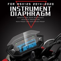 바이크 바이크 바이크 오토바이 계기판 Honda MSX125 Grom 125 MSX 125 2014 용 스크래치 방지 필름 대시 보드 보호대, [01] 1 pcs