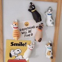 고양이 자석 냉장고 현관 문 마스크 걸이 굿즈